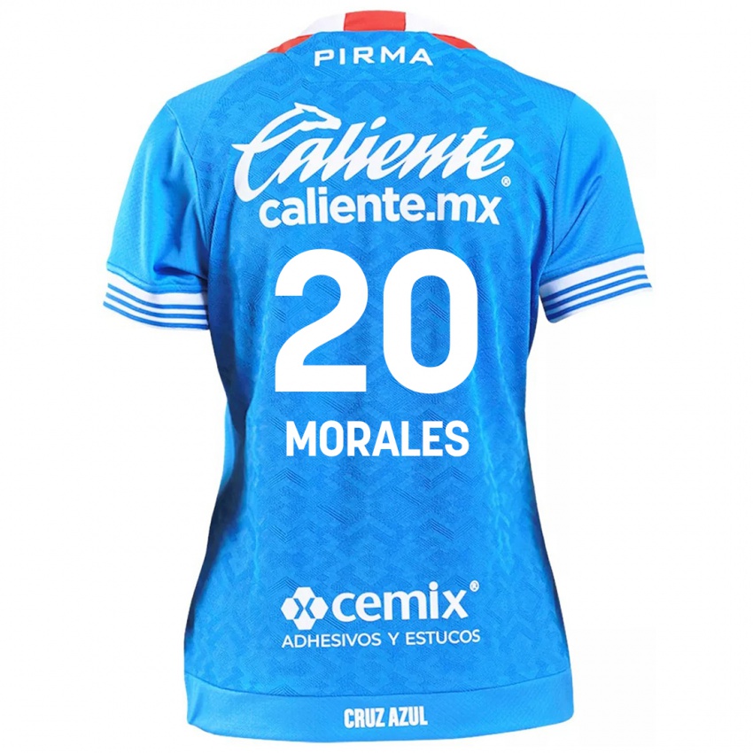 Kinderen Iván Morales #20 Hemelsblauw Thuisshirt Thuistenue 2024/25 T-Shirt