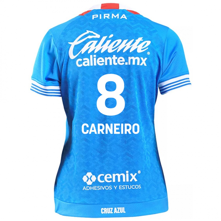 Kinderen Gonzalo Carneiro #8 Hemelsblauw Thuisshirt Thuistenue 2024/25 T-Shirt