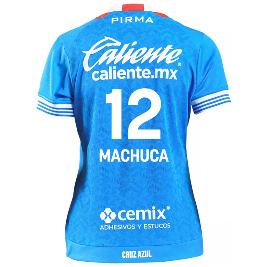 Kinderen Gabriela Machuca #12 Hemelsblauw Thuisshirt Thuistenue 2024/25 T-Shirt