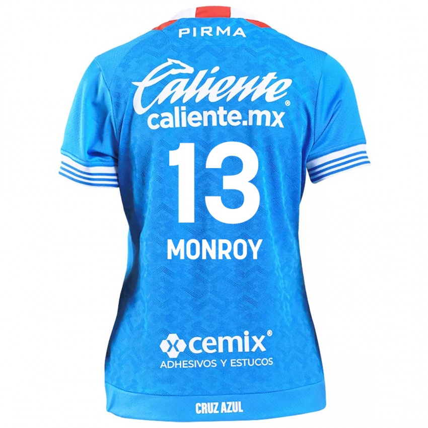 Kinderen Daniela Monroy #13 Hemelsblauw Thuisshirt Thuistenue 2024/25 T-Shirt