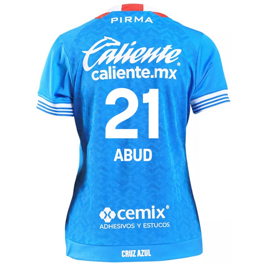 Kinderen Karime Abud #21 Hemelsblauw Thuisshirt Thuistenue 2024/25 T-Shirt