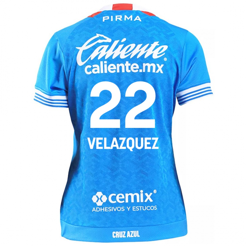 Kinderen Hireri Velazquez #22 Hemelsblauw Thuisshirt Thuistenue 2024/25 T-Shirt