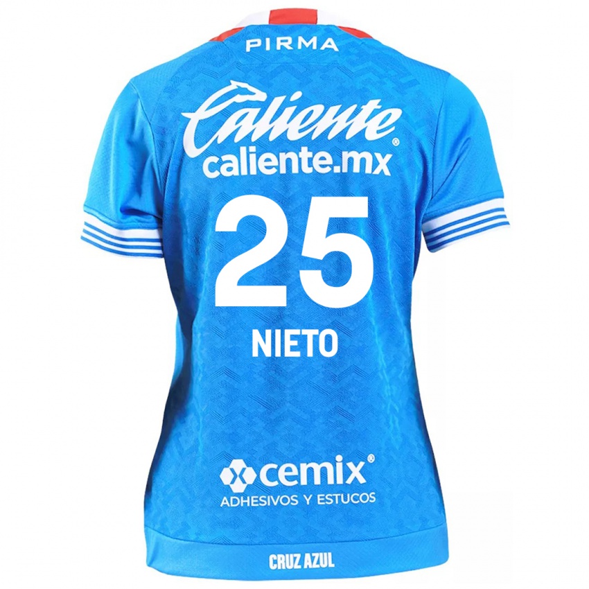 Kinderen Natsidieli Nieto #25 Hemelsblauw Thuisshirt Thuistenue 2024/25 T-Shirt