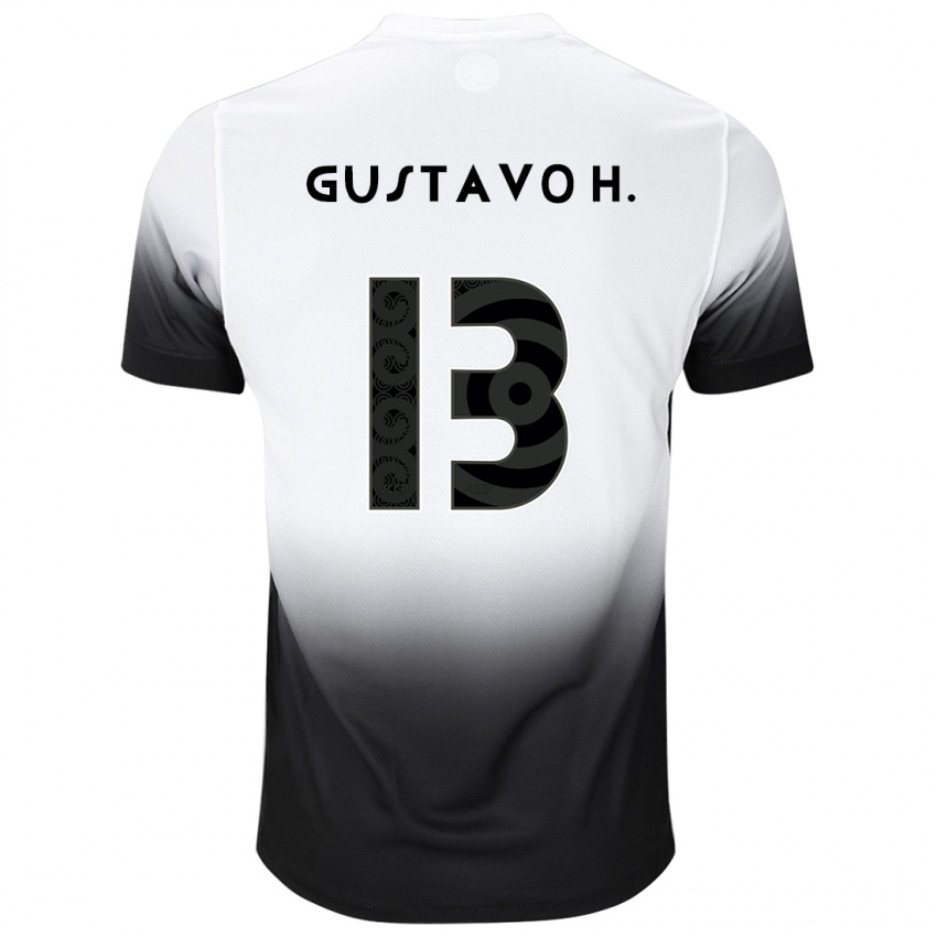 Kinderen Gustavo Henrique #13 Wit Zwart Thuisshirt Thuistenue 2024/25 T-Shirt