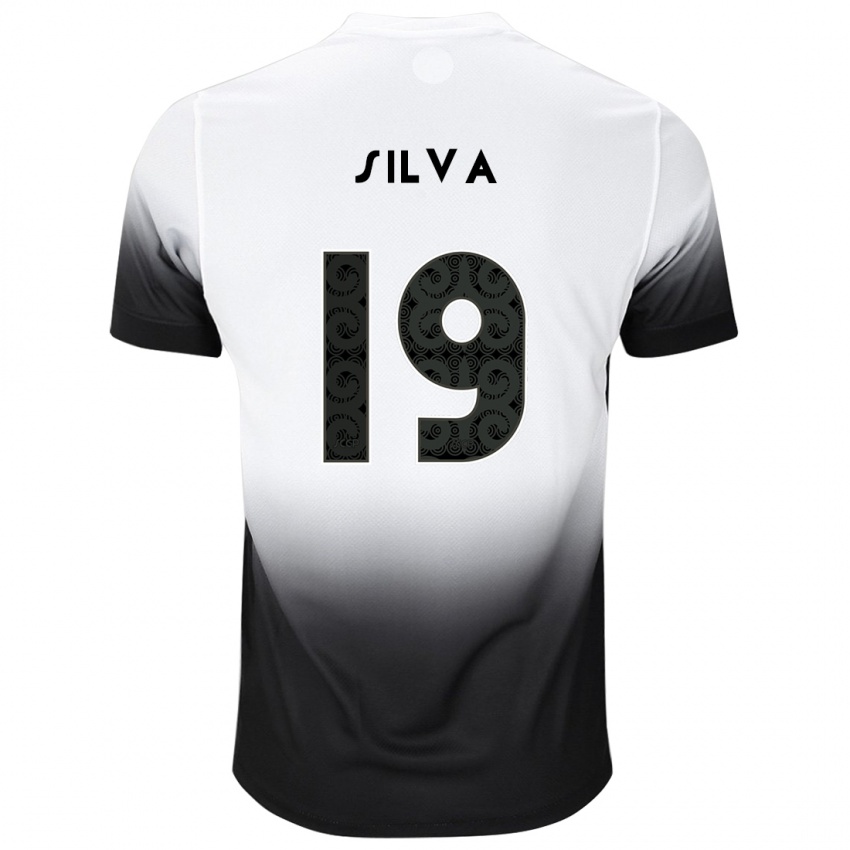 Kinderen Gustavo Silva #19 Wit Zwart Thuisshirt Thuistenue 2024/25 T-Shirt