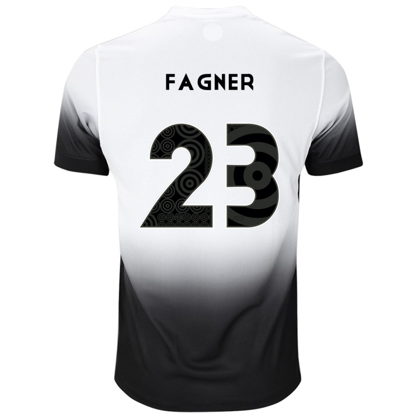 Kinderen Fagner #23 Wit Zwart Thuisshirt Thuistenue 2024/25 T-Shirt