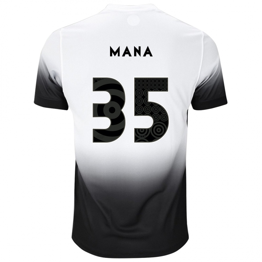 Kinderen Leo Mana #35 Wit Zwart Thuisshirt Thuistenue 2024/25 T-Shirt