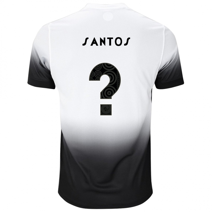 Kinderen Renato Santos #0 Wit Zwart Thuisshirt Thuistenue 2024/25 T-Shirt