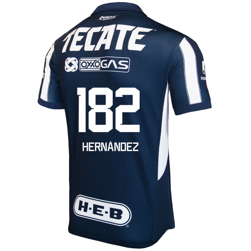 Kinderen Derek Hernández #182 Blauw Rood Wit Thuisshirt Thuistenue 2024/25 T-Shirt