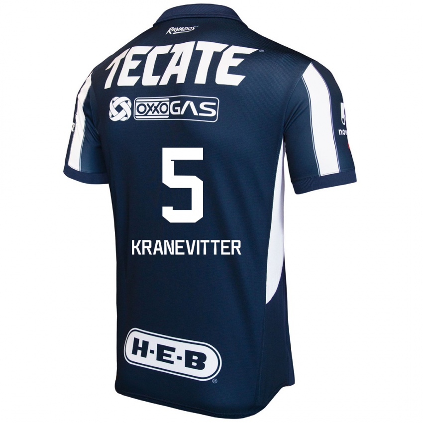 Kinderen Matias Kranevitter #5 Blauw Rood Wit Thuisshirt Thuistenue 2024/25 T-Shirt