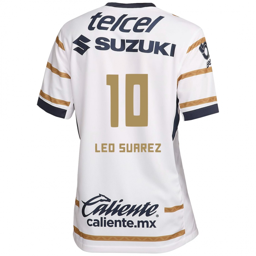 Kinderen Leo Suarez #10 Witte Obsidiaan Thuisshirt Thuistenue 2024/25 T-Shirt