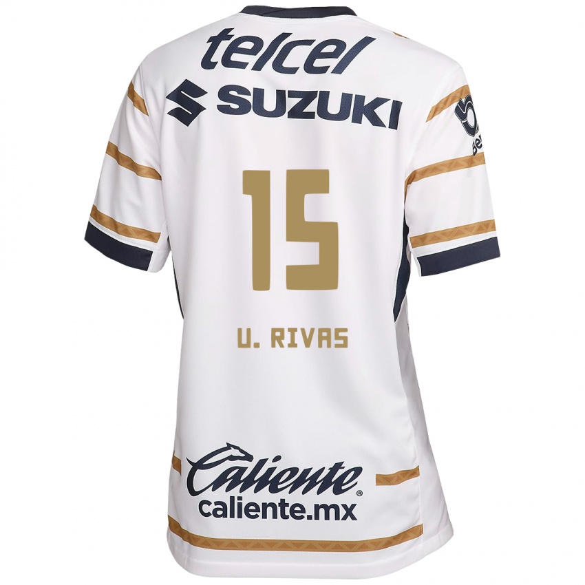 Kinderen Ulises Rivas #15 Witte Obsidiaan Thuisshirt Thuistenue 2024/25 T-Shirt