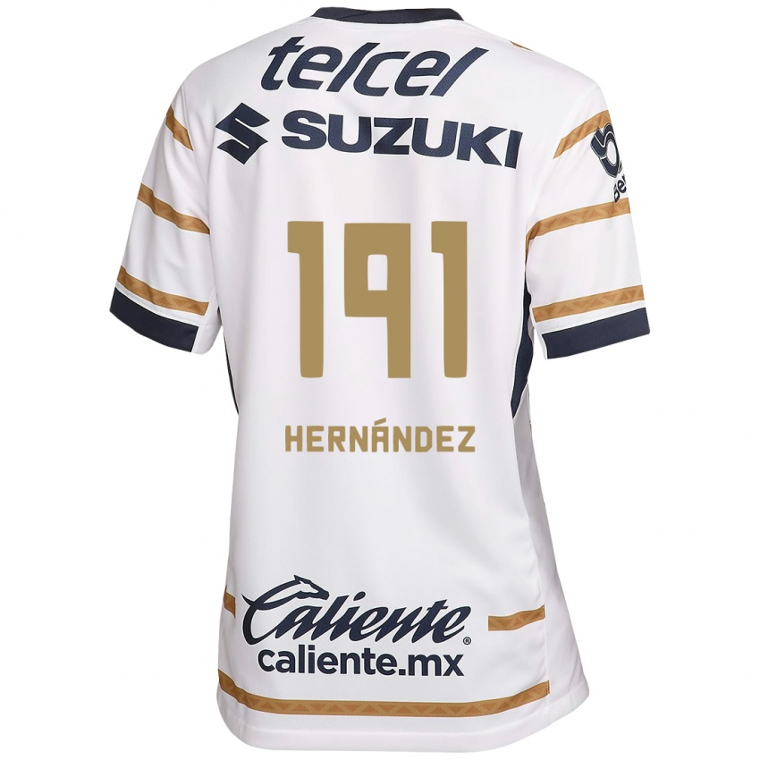 Kinderen Marco Hernández #191 Witte Obsidiaan Thuisshirt Thuistenue 2024/25 T-Shirt