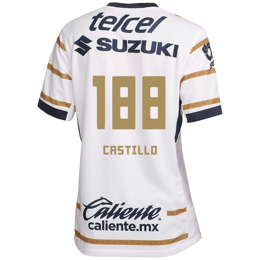 Kinderen Christian Castillo #188 Witte Obsidiaan Thuisshirt Thuistenue 2024/25 T-Shirt