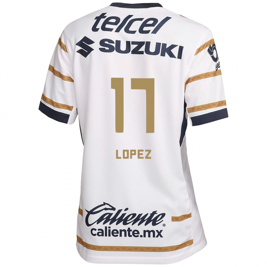 Kinderen Leonel Lopez #17 Witte Obsidiaan Thuisshirt Thuistenue 2024/25 T-Shirt