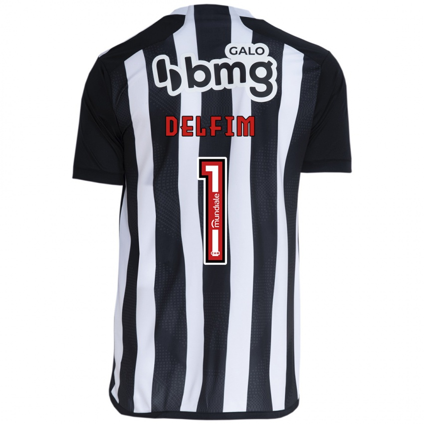 Kinderen Gabriel Delfim #1 Wit Zwart Thuisshirt Thuistenue 2024/25 T-Shirt