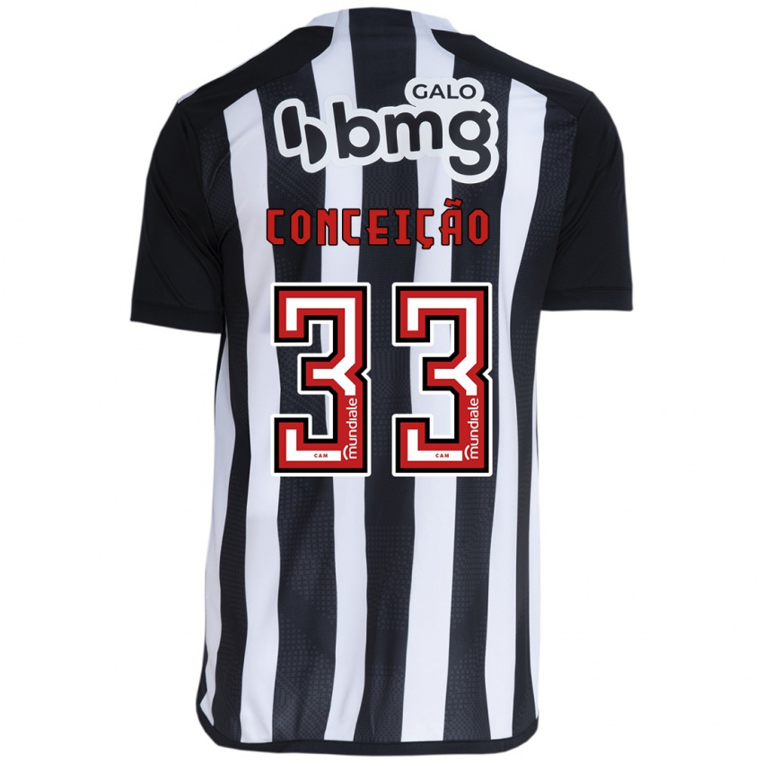 Kinderen Robert Conceição #33 Wit Zwart Thuisshirt Thuistenue 2024/25 T-Shirt