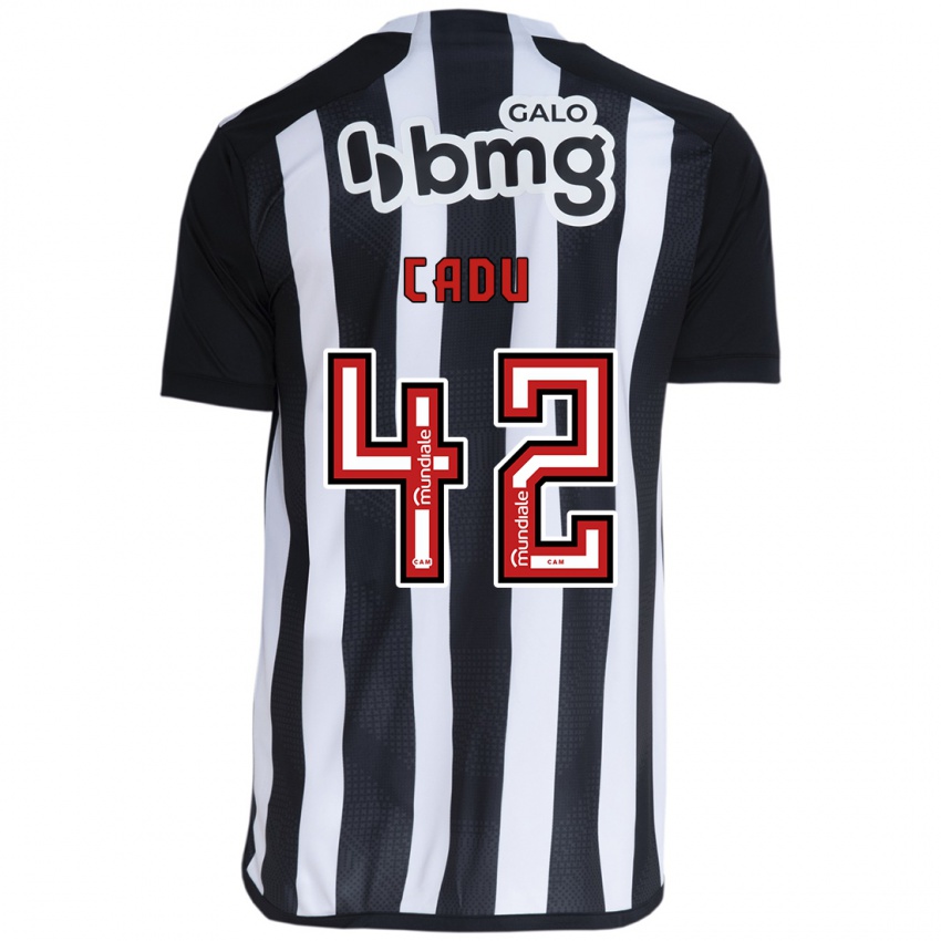 Kinderen Cadu #42 Wit Zwart Thuisshirt Thuistenue 2024/25 T-Shirt