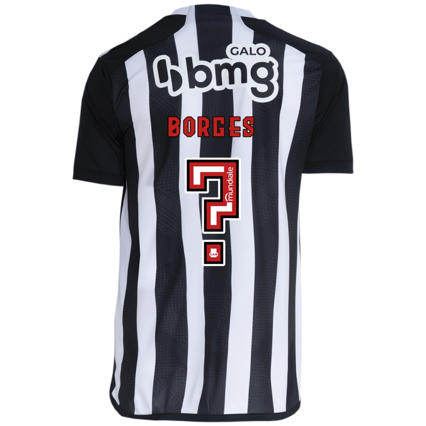 Kinderen Leo Borges #0 Wit Zwart Thuisshirt Thuistenue 2024/25 T-Shirt