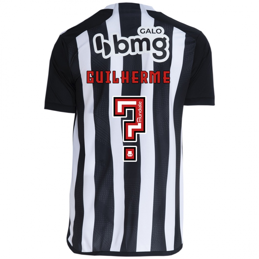 Kinderen Kauan Guilherme #0 Wit Zwart Thuisshirt Thuistenue 2024/25 T-Shirt