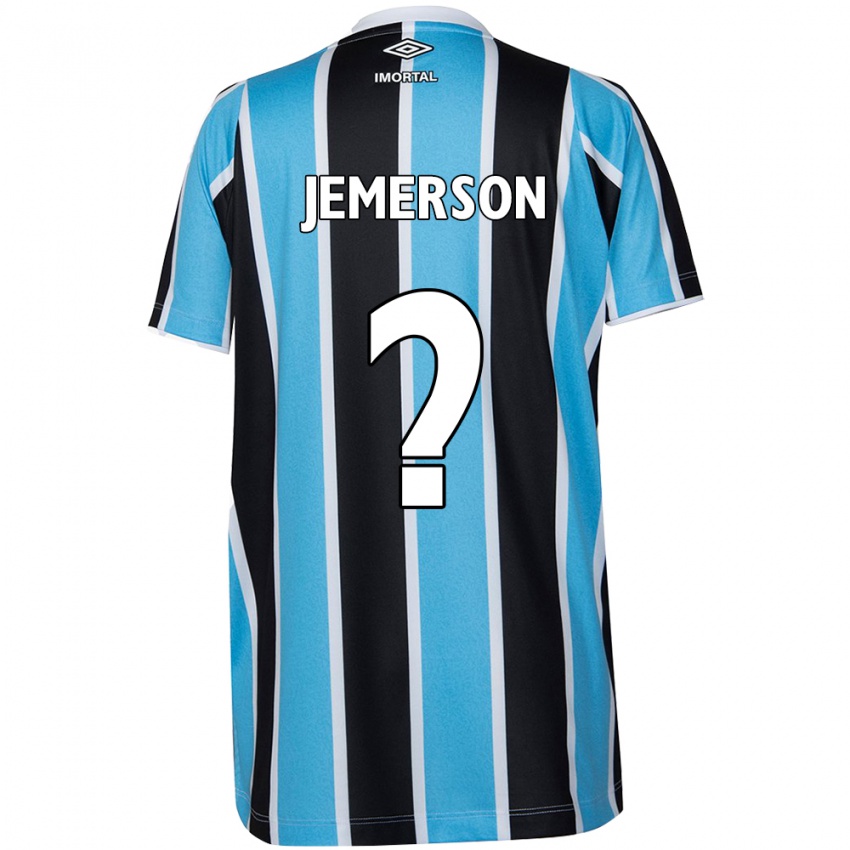 Kinderen Jemerson #0 Blauw Zwart Wit Thuisshirt Thuistenue 2024/25 T-Shirt