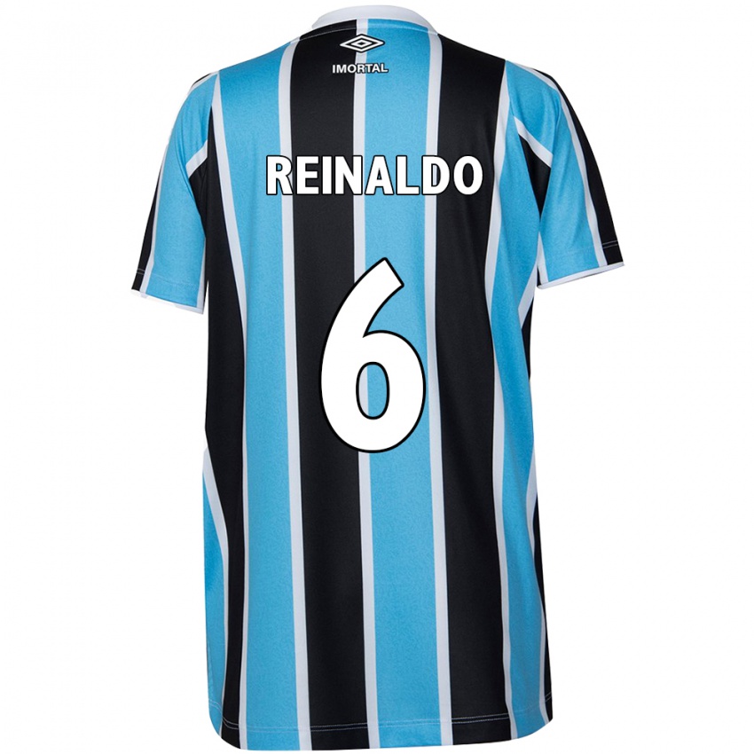 Kinderen Reinaldo #6 Blauw Zwart Wit Thuisshirt Thuistenue 2024/25 T-Shirt