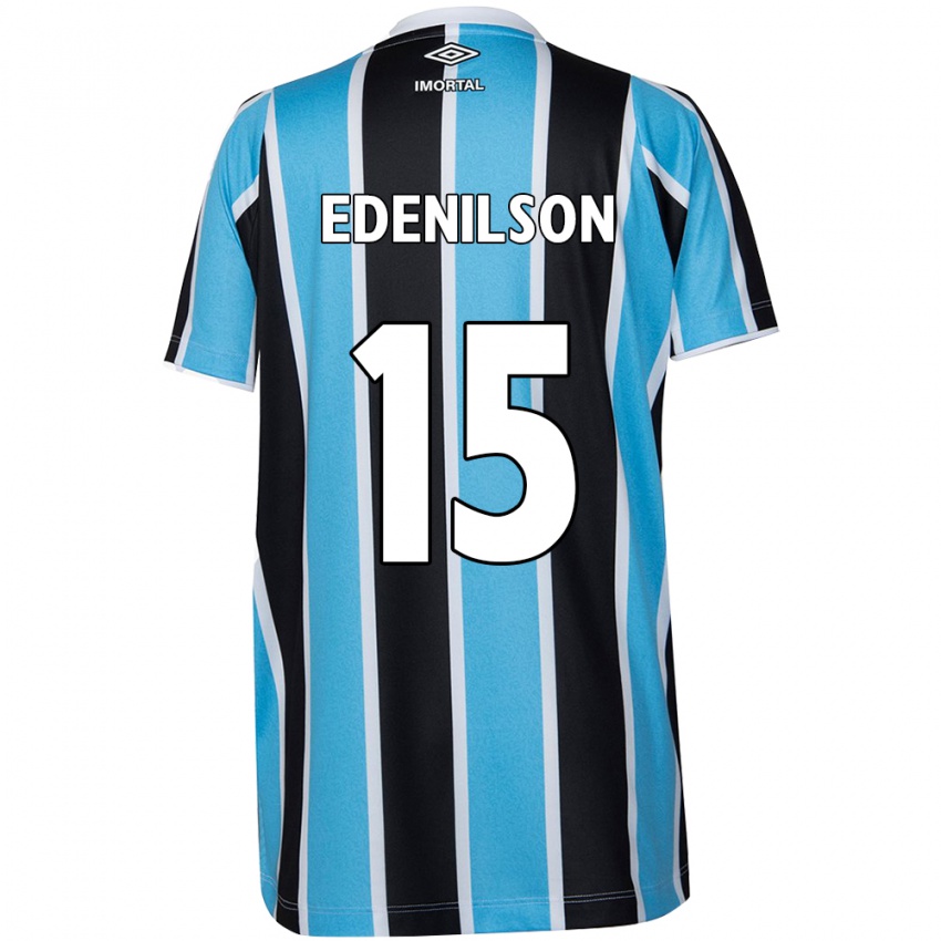 Kinderen Edenilson #15 Blauw Zwart Wit Thuisshirt Thuistenue 2024/25 T-Shirt