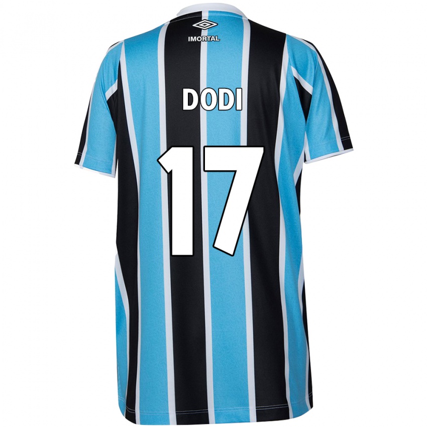 Kinderen Dodi #17 Blauw Zwart Wit Thuisshirt Thuistenue 2024/25 T-Shirt