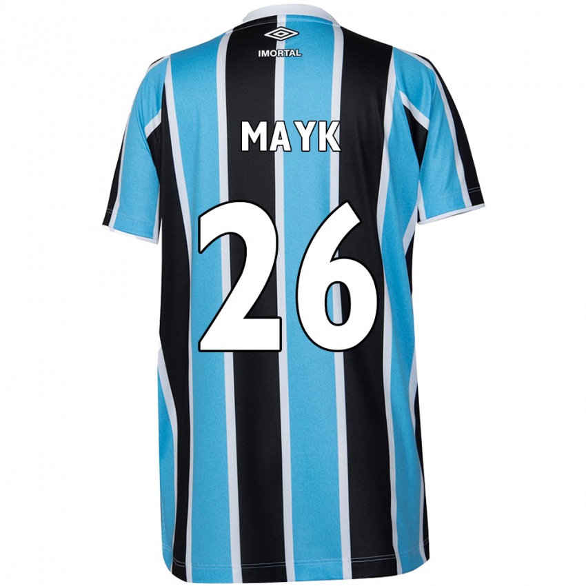 Kinderen Mayk #26 Blauw Zwart Wit Thuisshirt Thuistenue 2024/25 T-Shirt