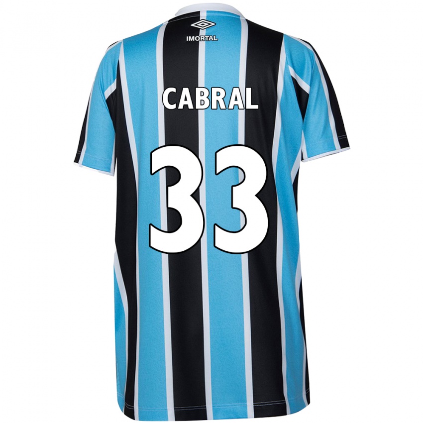 Kinderen Rafael Cabral #33 Blauw Zwart Wit Thuisshirt Thuistenue 2024/25 T-Shirt