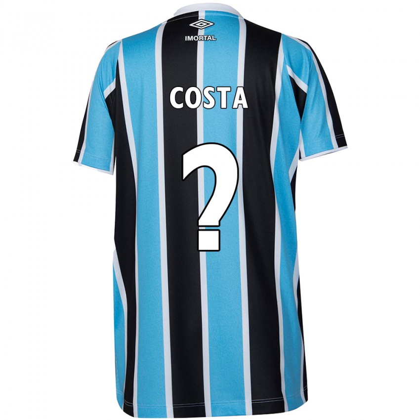 Kinderen Wesley Costa #0 Blauw Zwart Wit Thuisshirt Thuistenue 2024/25 T-Shirt