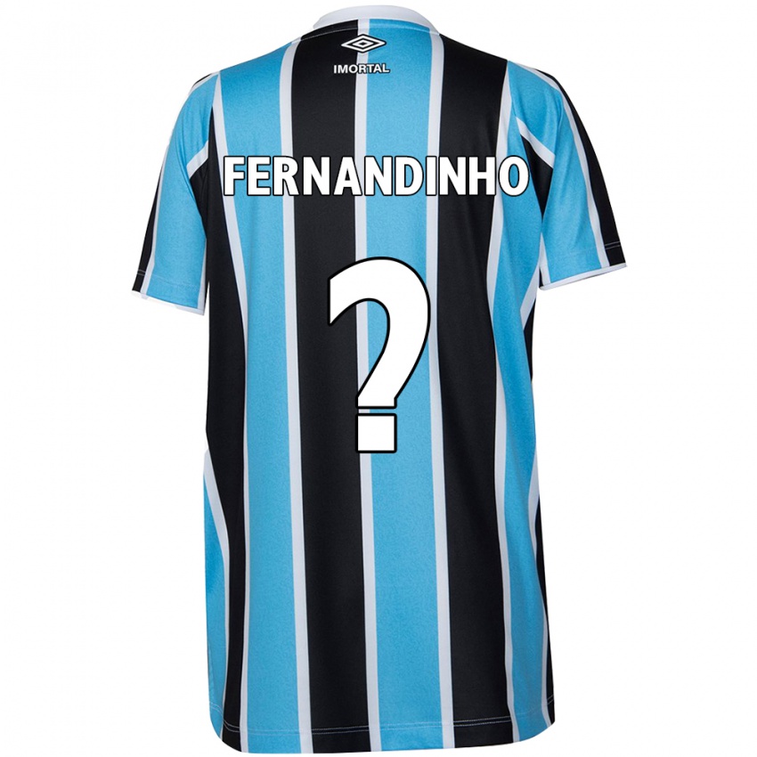 Kinderen Fernandinho #0 Blauw Zwart Wit Thuisshirt Thuistenue 2024/25 T-Shirt