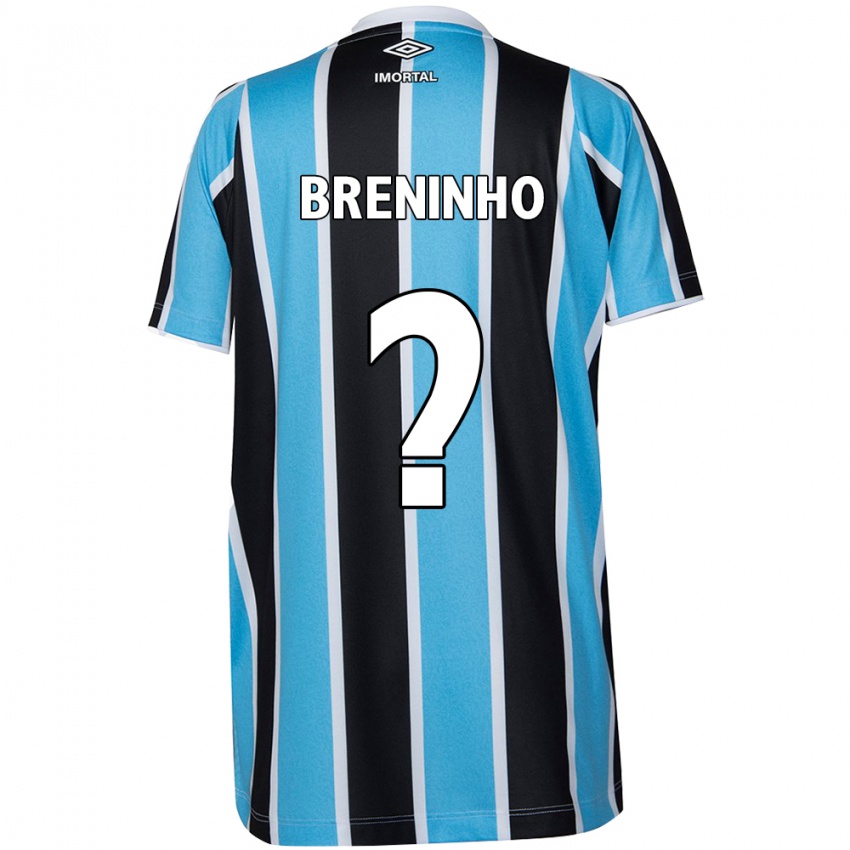 Kinderen Breninho #0 Blauw Zwart Wit Thuisshirt Thuistenue 2024/25 T-Shirt