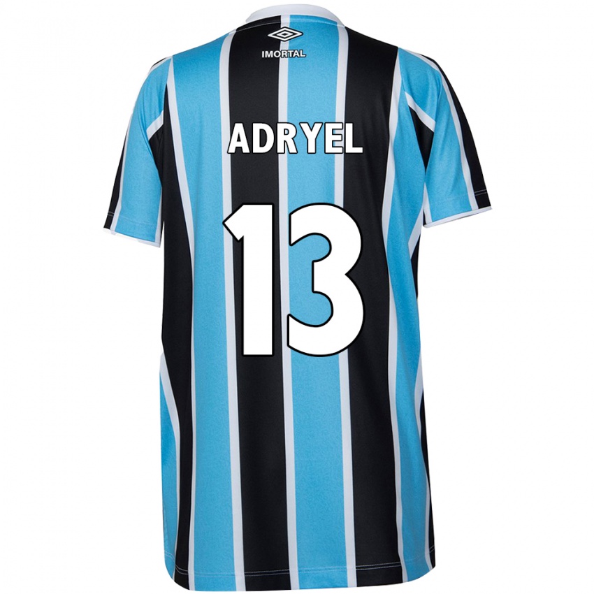 Kinderen Adryel #13 Blauw Zwart Wit Thuisshirt Thuistenue 2024/25 T-Shirt