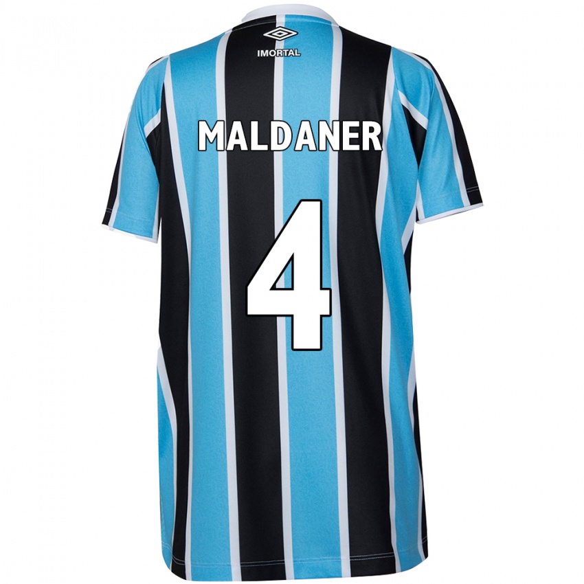 Kinderen Pati Maldaner #4 Blauw Zwart Wit Thuisshirt Thuistenue 2024/25 T-Shirt