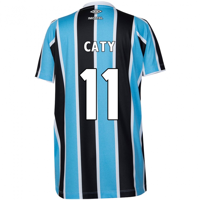 Kinderen Caty #11 Blauw Zwart Wit Thuisshirt Thuistenue 2024/25 T-Shirt