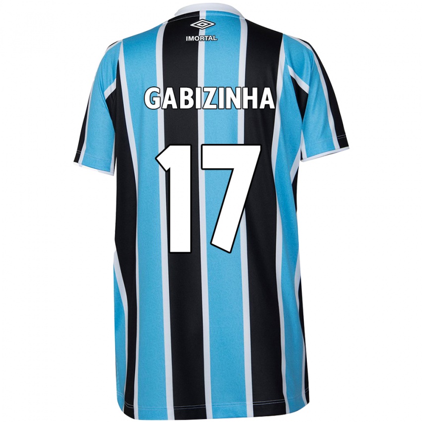 Kinderen Gabizinha #17 Blauw Zwart Wit Thuisshirt Thuistenue 2024/25 T-Shirt