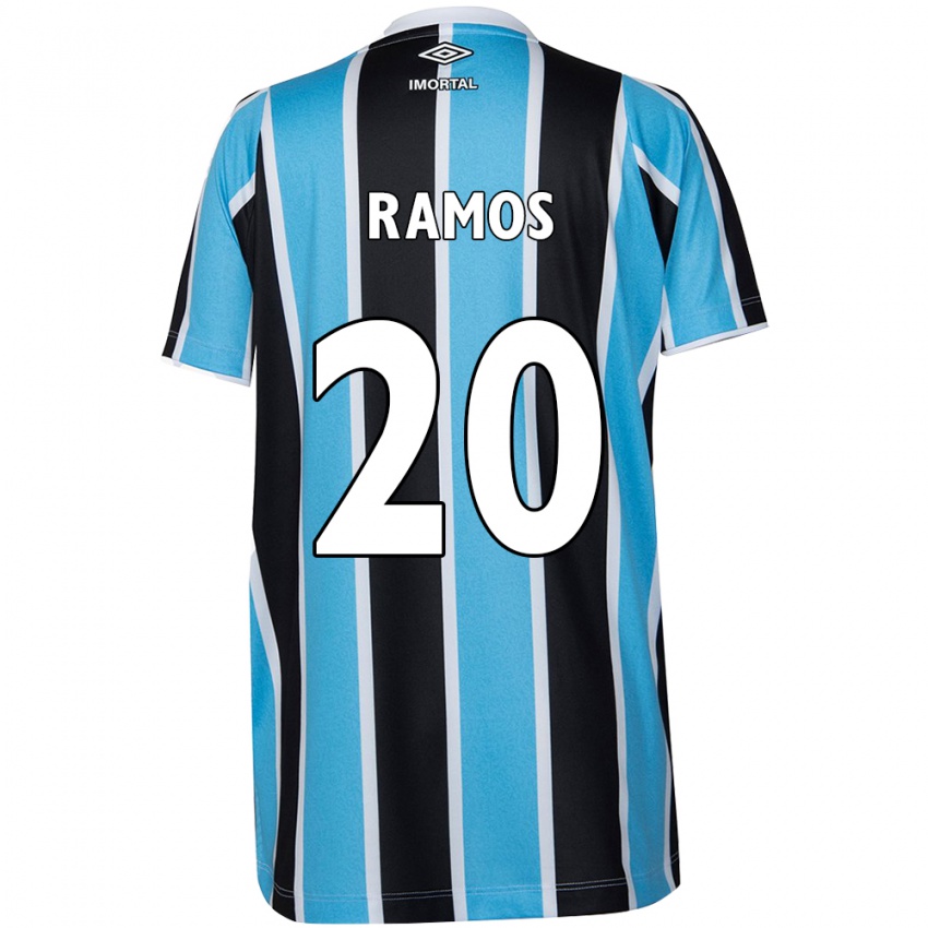 Kinderen Mónica Ramos #20 Blauw Zwart Wit Thuisshirt Thuistenue 2024/25 T-Shirt