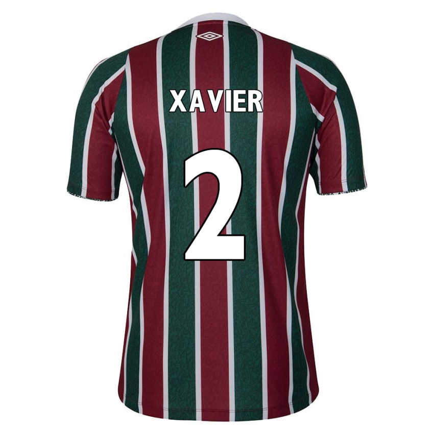 Kinderen Samuel Xavier #2 Groen Kastanjebruin Wit Thuisshirt Thuistenue 2024/25 T-Shirt