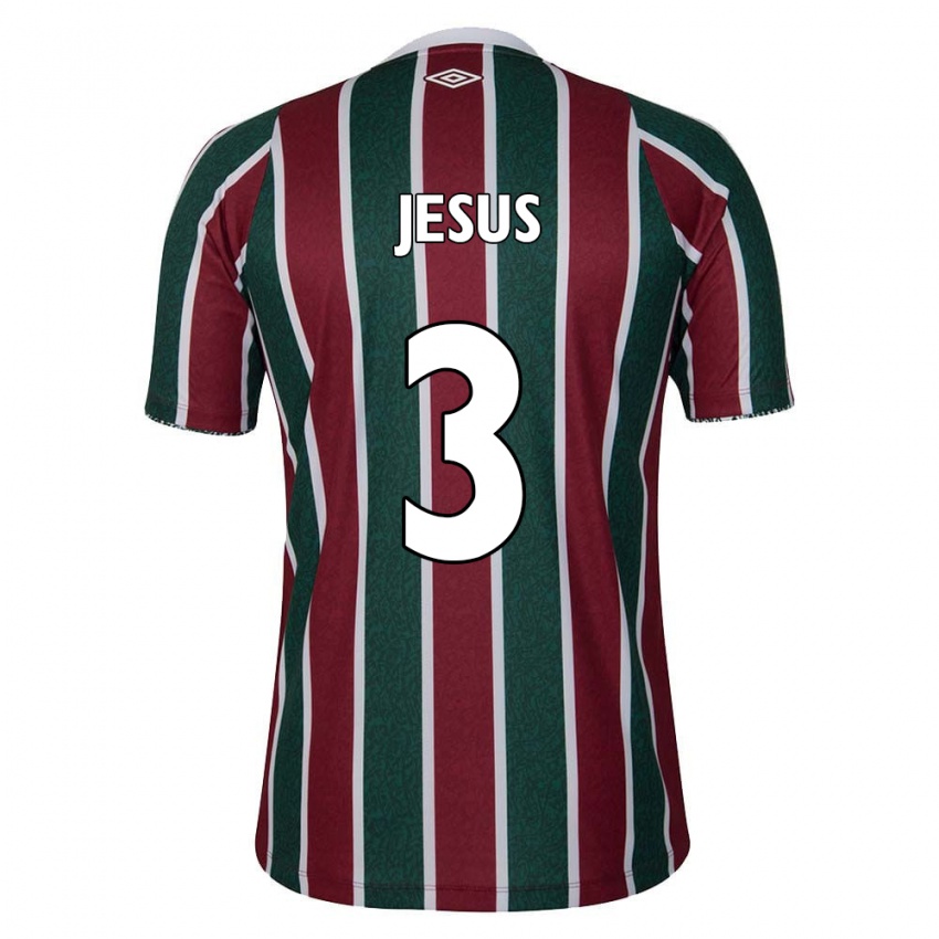 Kinderen Alexandre Jesus #3 Groen Kastanjebruin Wit Thuisshirt Thuistenue 2024/25 T-Shirt