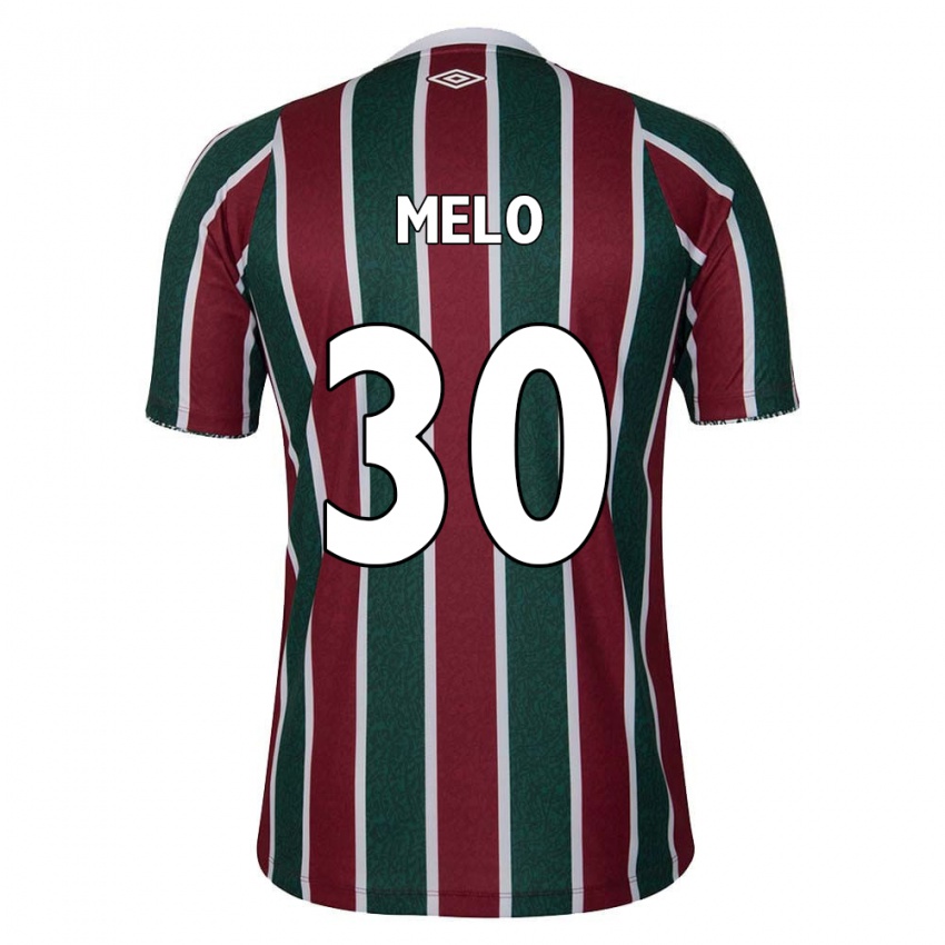 Kinderen Felipe Melo #30 Groen Kastanjebruin Wit Thuisshirt Thuistenue 2024/25 T-Shirt