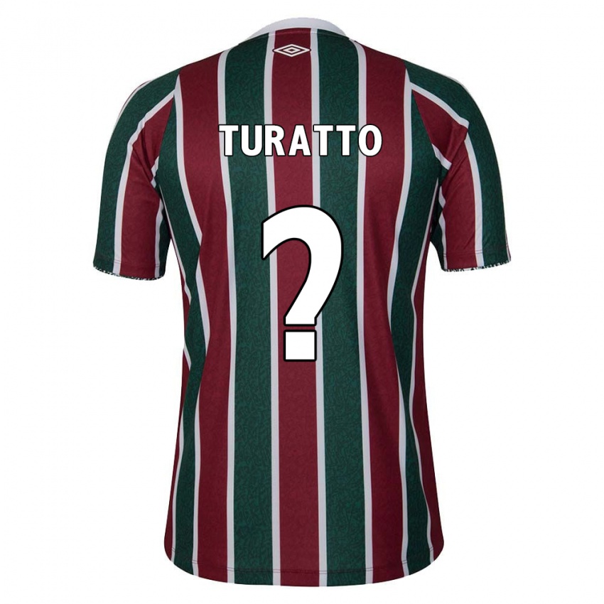 Kinderen Luiz Turatto #0 Groen Kastanjebruin Wit Thuisshirt Thuistenue 2024/25 T-Shirt