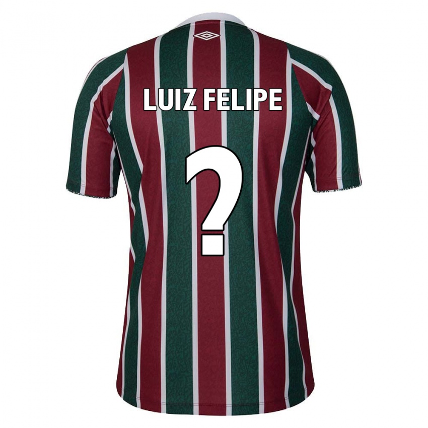 Kinderen Luiz Felipe #0 Groen Kastanjebruin Wit Thuisshirt Thuistenue 2024/25 T-Shirt