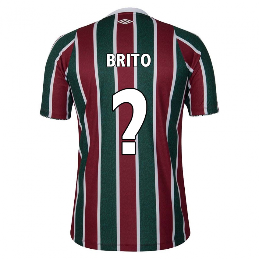 Kinderen Luan Brito #0 Groen Kastanjebruin Wit Thuisshirt Thuistenue 2024/25 T-Shirt