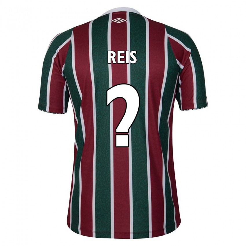 Kinderen Matheus Reis #0 Groen Kastanjebruin Wit Thuisshirt Thuistenue 2024/25 T-Shirt