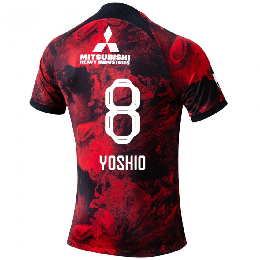 Kinderen Yoshio Koizumi #8 Rood Zwart Thuisshirt Thuistenue 2024/25 T-Shirt