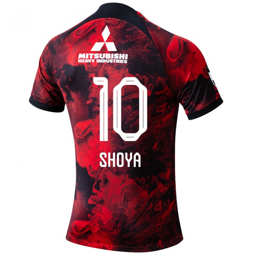 Kinderen Shoya Nakajima #10 Rood Zwart Thuisshirt Thuistenue 2024/25 T-Shirt