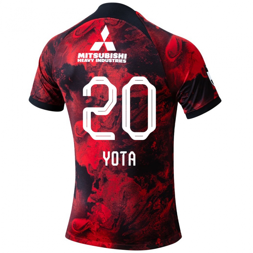 Kinderen Yota Sato #20 Rood Zwart Thuisshirt Thuistenue 2024/25 T-Shirt