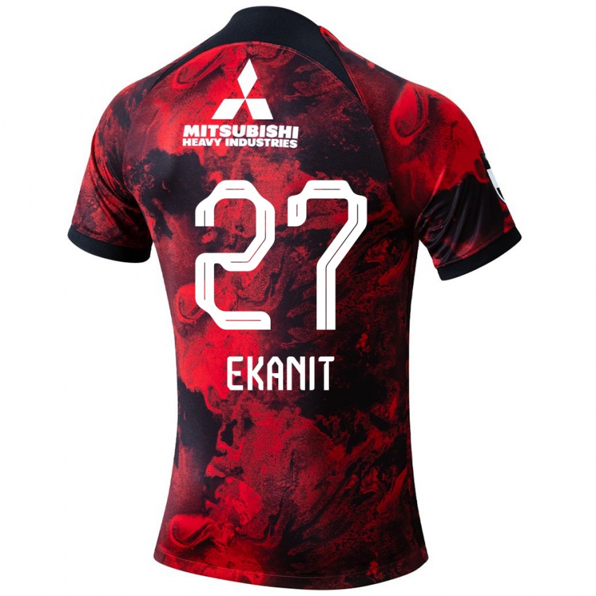 Kinderen Ekanit Panya #27 Rood Zwart Thuisshirt Thuistenue 2024/25 T-Shirt