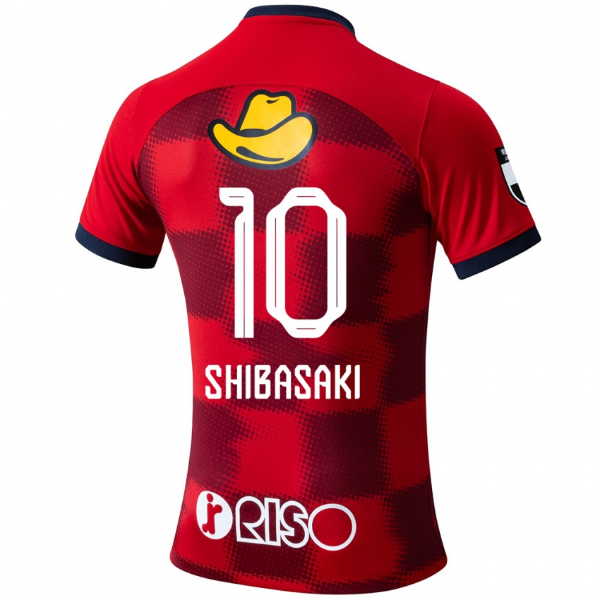 Kinderen Gaku Shibasaki #10 Rood Blauw Wit Thuisshirt Thuistenue 2024/25 T-Shirt